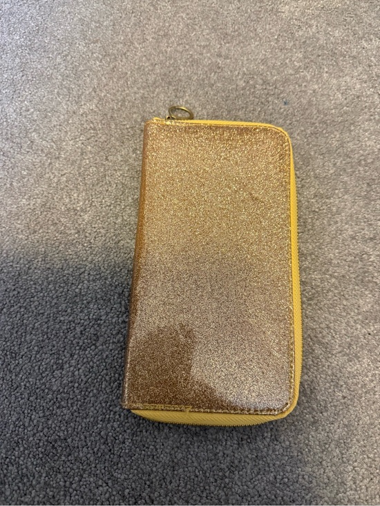 Handbags - Glitter Zip Wallet Case - Gold